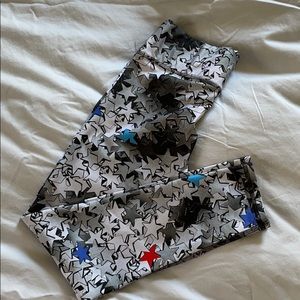 Peloton star cropped tights